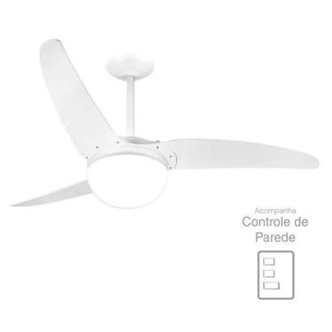 Imagem de Ventilador De Teto Spirit 302 Branco Lustre Globo 127V, 110V