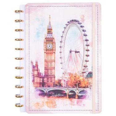 Imagem de Caderno Disko Inglaterra Médio M Capa Dura Disco Reposicionável
