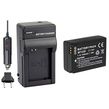 Imagem de Kit bateria BP-1030 + carregador para Samsung NX200 NX210 NX300 NX1000 NX2000
