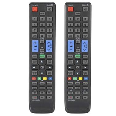 Imagem de 2 peças de controle remoto universal de TV AA59-00465A substituição do controle remoto da TV, para Samsung
