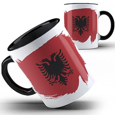 Imagem de Caneca preta Europa presente País Albânia