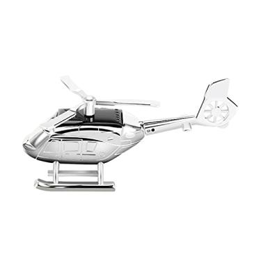 Imagem de Fuvtory Acessórios de carro de helicóptero, aromaterapia solar, modelo de brinquedo giratório montado em veículo, acessórios de escritório e casa, ornamentos de brinquedo de helicóptero de tecnologia para carros e quartos
