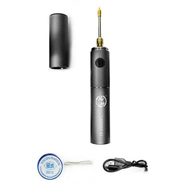 Imagem de Wemay Mini portátil USB recarregável ferro de solda de alta potência multifuncional máquina de solda elétrica com luz LED
