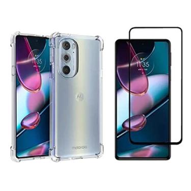 Imagem de Capinha Capa Anti Choque + Pelicula 3d Para Moto Edge 30 Pro - Jodda
