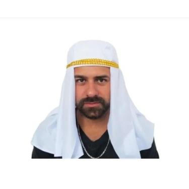 Imagem de Turbante Sheik Árabe Luxo Fantasia Carnaval Festas