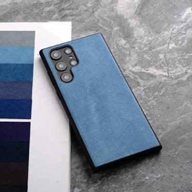 Imagem de Capa para Samsung Galaxy S22 Ultra S21 S20 FE S10 S9 Plus Note20 5G Luxo Negócios Capas de Telefone de Couro Artificial, Azul Claro, Para Note9