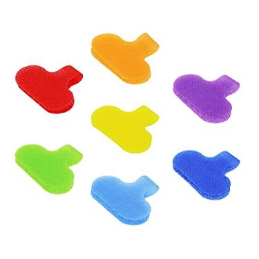 Imagem de Mini Skater 35 peças de etiquetas de cabo multicoloridas, etiquetas para escrever em arame, etiquetas de cabo autoadesivas de nylon adesivas, etiquetas de cabo, etiquetas de cabo para gerenciamento e identificação de cabos (7 cores aleatórias)