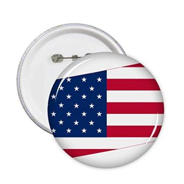 Imagem de Pensilvânia América Mapa Estrelas Listras Bandeira Alfinetes Emblema Botão Decoração Acessório 5pcs