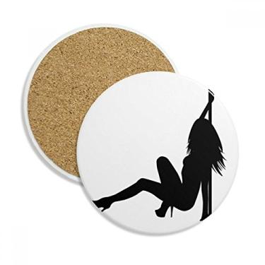 Imagem de Caneca de dança cachimbo de desempenho dançarino copo copo copo de mesa pedra absorvente de proteção de mesa