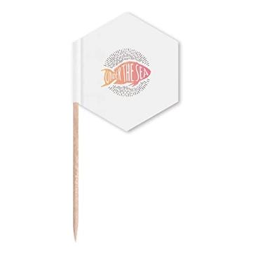Imagem de Bandeiras de palitos misteriosos Line Deep Sea Fishcake Picks Party Celebration