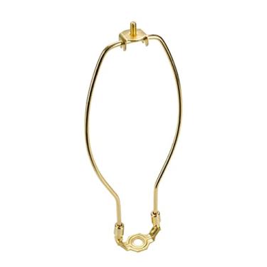 Imagem de Aspen Creative 20006-1 Harpa para lâmpada de 25,4 cm com sela, latão polido