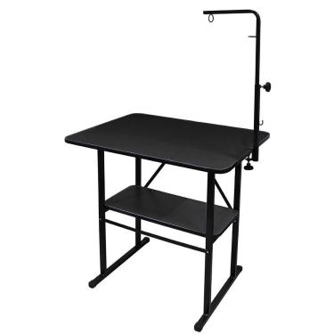 Imagem de Mesa De Tosa Com Prateleira Com Girafa Pet Shop Preta Black