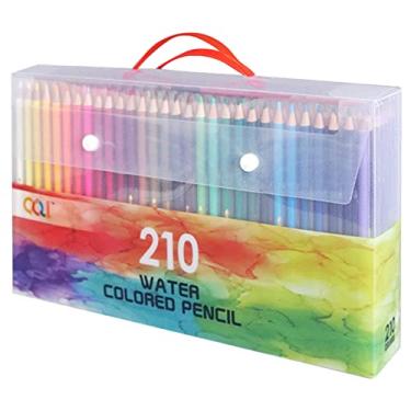 Imagem de Conjunto de lápis de aquarela para artista profissional 120/150/180/210 Lápis de cor solúveis em água para alunos da escola Lápis de cor para adultos Materiais de arte para desenhar esboçar livros pa