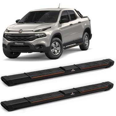 Imagem de Estribo Fiat Toro 2016 a 2023 Alumínio Preto Keko My Road