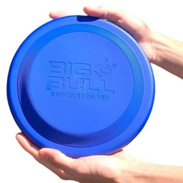 Imagem de Frisbee para Cães, Brinquedo Atóxico, Resistente ao Sol e Calor, Disco Grande, Laranja (Azul)