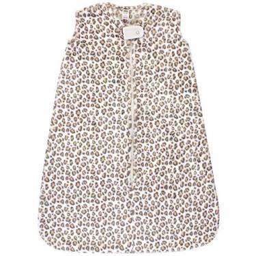 Imagem de Hudson Baby Saco de dormir unissex de pelúcia, saco, cobertor, leopardo creme, 0-6 meses