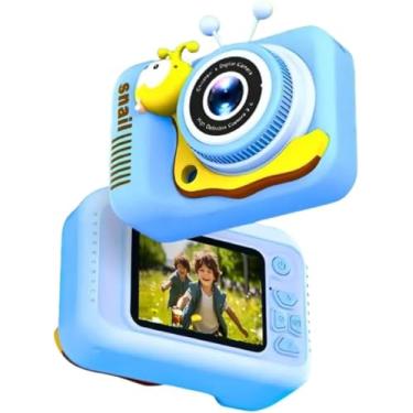 Imagem de Câmera Fotográfica Digital Infantil Com Capa Anti-Queda (Azul) - YODHE