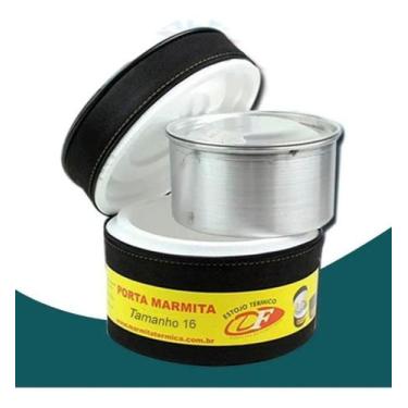 Imagem de Marmita Térmica Redonda N16 Grande Revestida Bolsa Isopor Tnt Com zipe