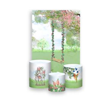 Imagem de Painel De Festa Vertical 1,50 x 2,20 + Trio De Capas Cilindro - Balanç