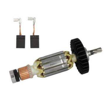 Imagem de Conj Rotor 110V e Carvões P/ Mart. Makita HR2470