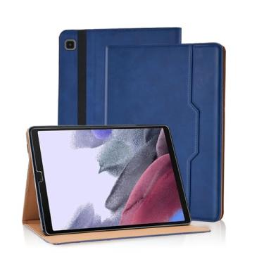 Imagem de Varohix Capa para Samsung Galaxy Tab A7 Lite 8,7 polegadas 2021 (SM-T227/T225/T220) - Capa azul com suporte de visualização em vários ângulos e alça de mão