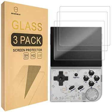 Imagem de Mr.Shield [Pacote com 3] Protetor de tela para Anbernic RG35XX [vidro temperado] [vidro japonês com dureza 9H] protetor de tela com substituição vitalícia