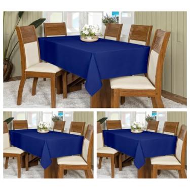 Imagem de Kit 3 Toalhas De Mesa Oxford 8 Lugares Retangular 2,50x1,45m - Raga De