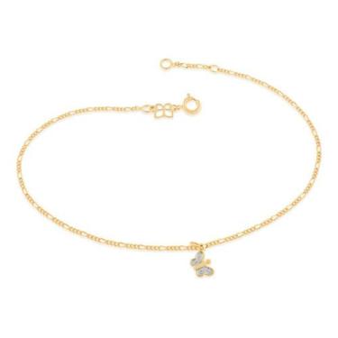 Imagem de Tornozeleira Borboleta Med 23/25 Cm Rommanel 550201, Branco, 25