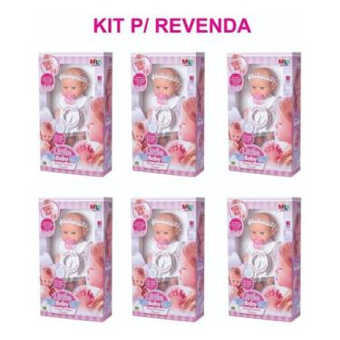 Imagem de Kit 06 Bonecas Little Baby - Minha Primeira Oração Pai Nosso - Milk Br
