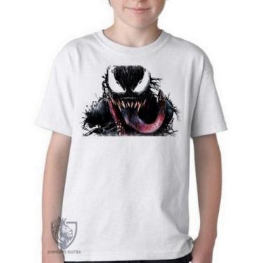 Imagem de Camiseta Infantil ou adulto Venom Aranha Blusa Criança todos tamanhos 