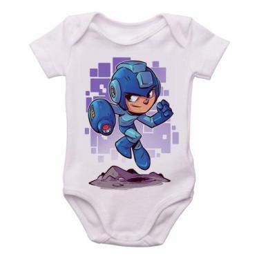 Imagem de body nenê criança roupa bebê Mega Man - Empório Dutra, GG  (9-13 Meses