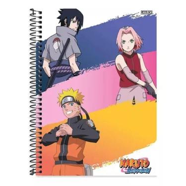 Imagem de Caderno Univ. 10 Mat. 160 fls Naruto Capa 6 - São Domingos