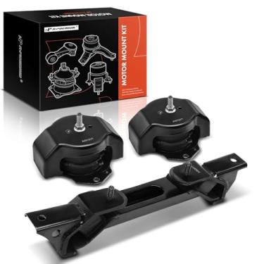 Imagem de A-Premium Conjunto de montagem de motor e transmissão de 3 peças compatível com Mitsubishi 2001-2002 V6 3,5L, 2003-2006 V6 3,8L, transmissão automática, substituição # MR448194, MR510056