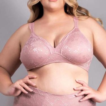Imagem de Sutiã Cobertura Total Sem Bojo Alças Largas Duloren 111810, 50, Rosé