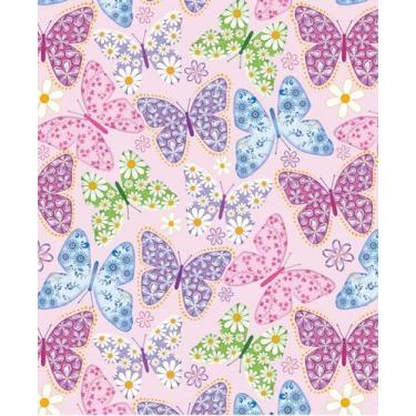 Imagem de Papel Adesivo Contact De Parede Infantil Borboletas 45 Cm X 5 Mts - Pl