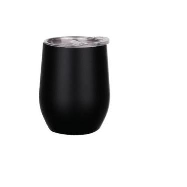 Imagem de Caneca Copo Térmico Café Cerveja 350 Ml Inox Com Tampa - GM HAIR, Pret