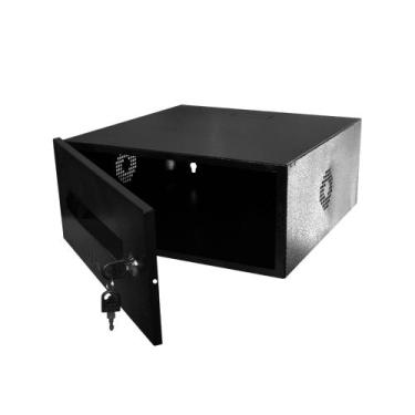Imagem de Mini Rack Gabinete Organizador 15 Visor Acrílico - Onix Fechadura Chav
