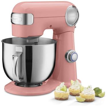 Imagem de Batedeira de Bancada 5L com 12 Velocidades, Aço Inoxidável, 500W, 110v, CUISINART SM 50CO, Rosa pálido