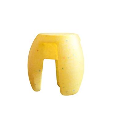 Imagem de ZABEES Banco de descanso para os pés, banco para mudança de sapatos, banco de plástico, banquinho empilhável de maquiagem, banquinho de cadeira de jantar para sala de estar, assento acolchoado