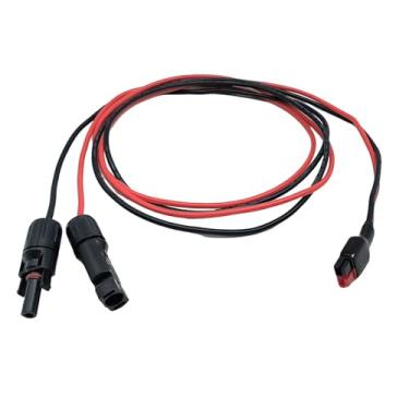 Imagem de THAODE Conector Anderson 45A, cabo de extensão 12AWG 1,5 m/4,9 pés macho e fêmea para gerador solar portátil