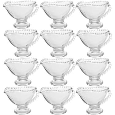 Imagem de 12 Molheiras de Cristal com Alça 140ml para Hotéis Pousadas Servir Molhos Caldas Wolff