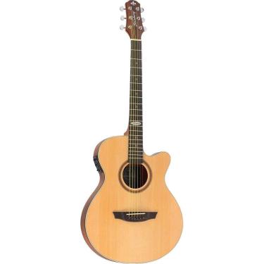 Imagem de Violão Eletroacústico Strinberg SF200C AÇO Natural Satin