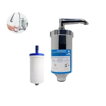 Imagem de Filtro Copo Abs Com Refil Universal Para Torneira De Cozinha - LTG Com