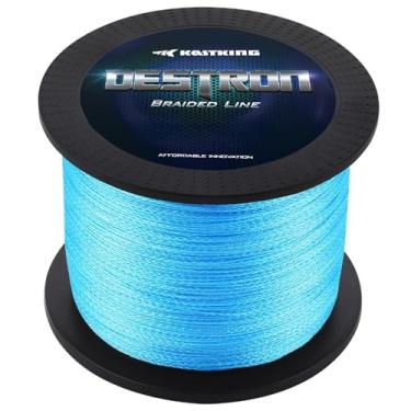 Imagem de KastKing Linha de pesca trançada Destron, azul, 23 kg, 270 m