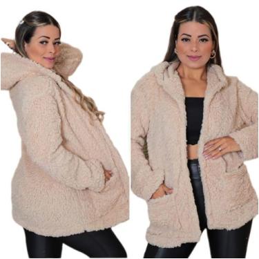 Imagem de Sobretudo blusa de frio feminina casaco teddy - De uma Maria para outr