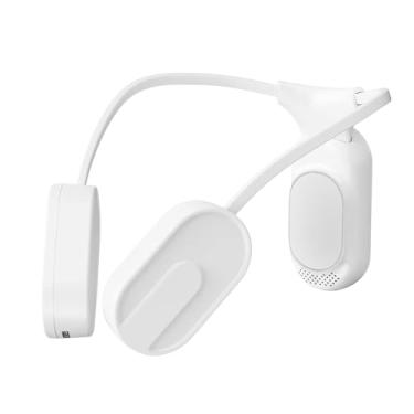 Imagem de FLCPJGV Ventilador de pescoço portátil para resfriamento de ar condicionado pessoal para acampamento ao ar livre, Branco