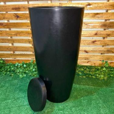 Imagem de Vaso De Planta Grande Cone Brilhante Luxo Decorativo GG - Renovar Arte