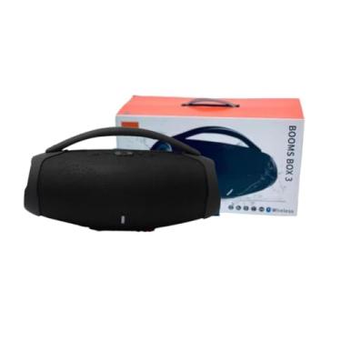 Imagem de Caixa de Som BOMBOX3 Preta Bluetooth Portátil Som Potente Bateria Longa Duração