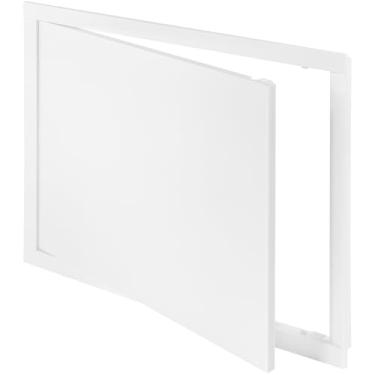 Imagem de Vent Systems Painel de acesso de plástico branco de 40,6 cm x 30,5 cm – Capa de porta de serviço ABS para drywall, parede, teto – fácil de abrir, fechar para encanamento, sistemas HVAC – uso interno