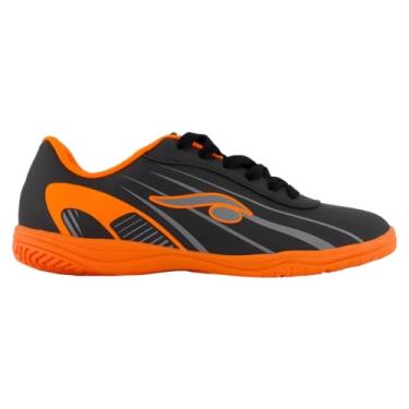 Imagem de Chuteira Futsal Dsix Antiderrapante (Laranja, BR, Adulto, Numérico, 40)